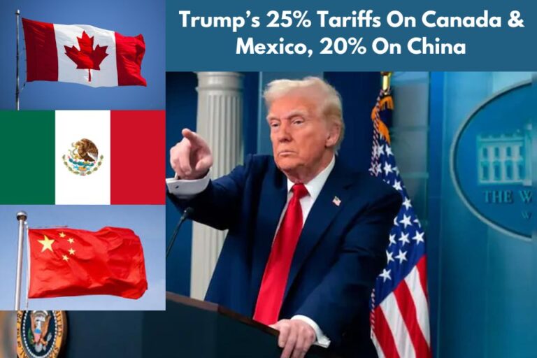 Trump impose 25% tariff on Canada & Mexico